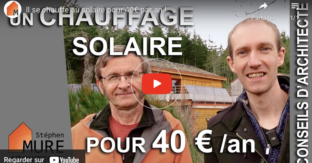 Philippe Heitz se chauffe au solaire pour 40€/an