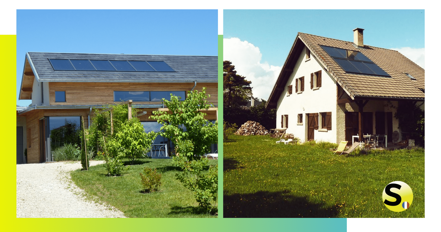 Exemples d’installations de chauffage solaire SolisArt en France chez des particuliers et professionnels