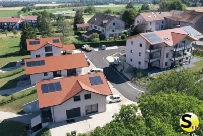 Chauffage solaire SolisArt – 12 logements et 3 maisons – Neydens
